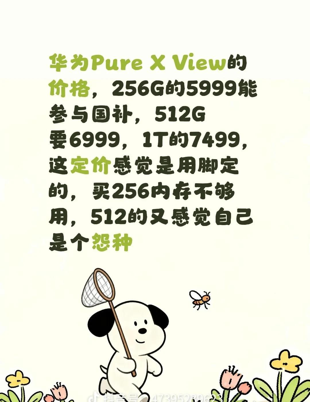 存储成本这个定价尴尬了，256版本5999，国补完估计5499，大部分人感觉内