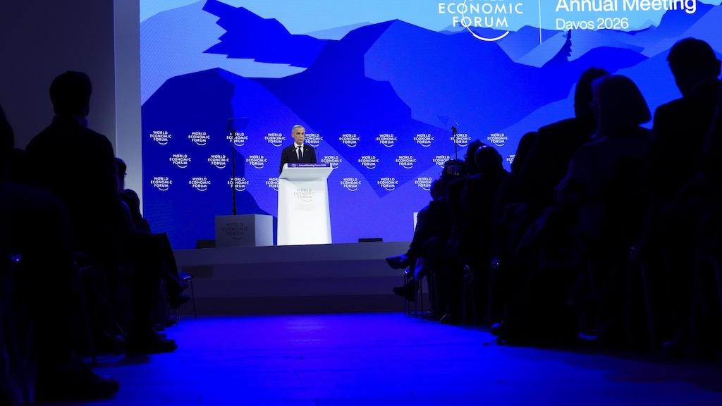 加拿大总理卡尼20日在瑞士达沃斯世界经济论坛期间发表了一场路线图式的演讲。他形容