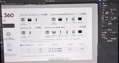大疆的首款全景无人机Avata360价格曝光，单机居然只要2988元？