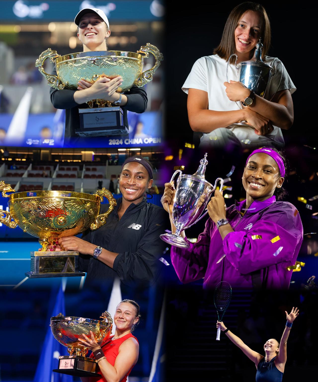 说个奇妙的巧合！过去的2023年和2024年，当年赢得中网女单冠军的球员都在当