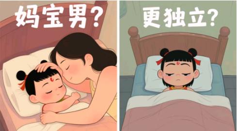 “跟妈妈睡”和“不跟妈妈睡”的孩子，长大后区别大，家长别大意。孩子跟不跟妈妈