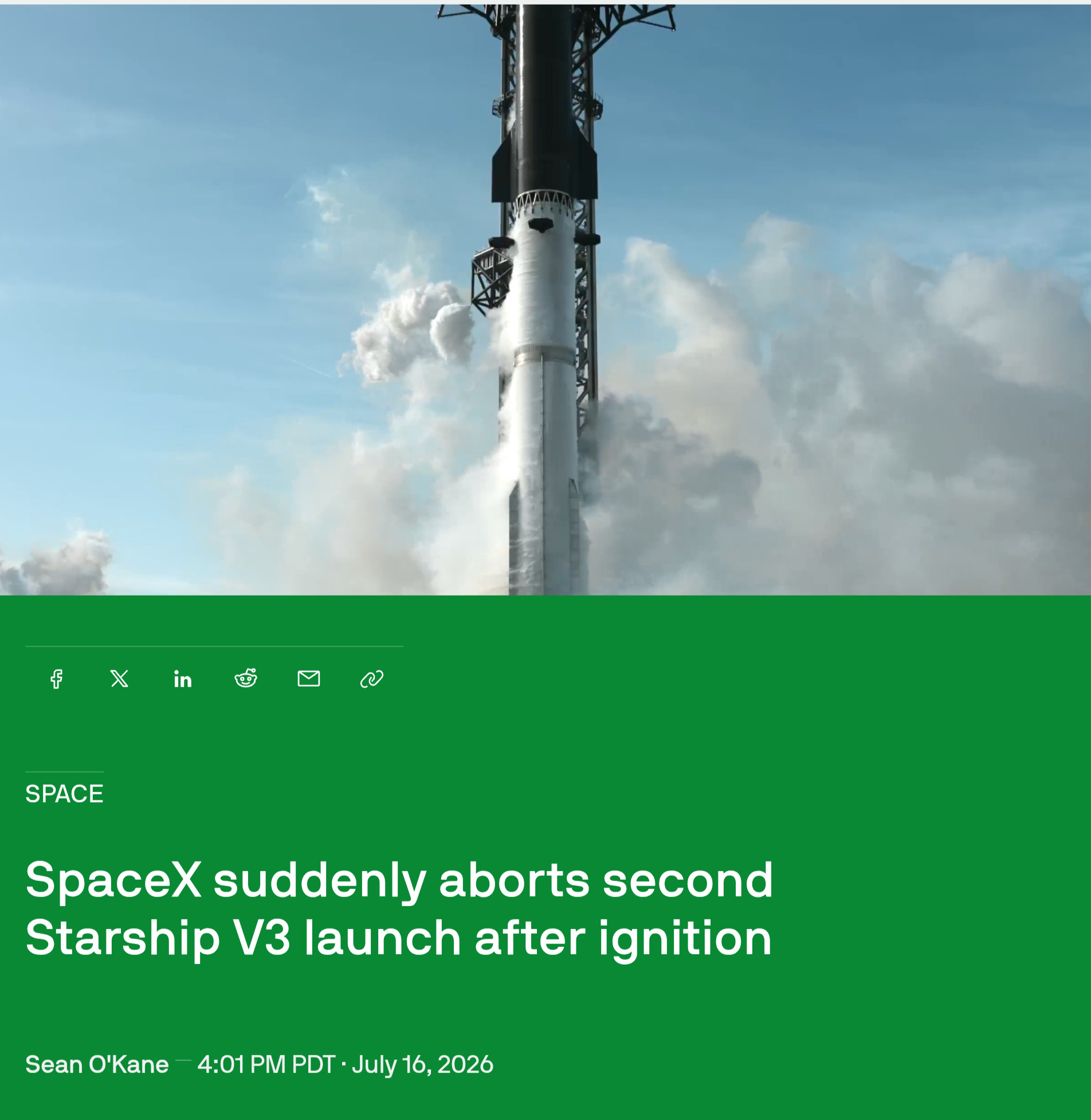 周四，SpaceX在其位于南德克萨斯的基地进行升级版“星舰”火箭系统的第二次发