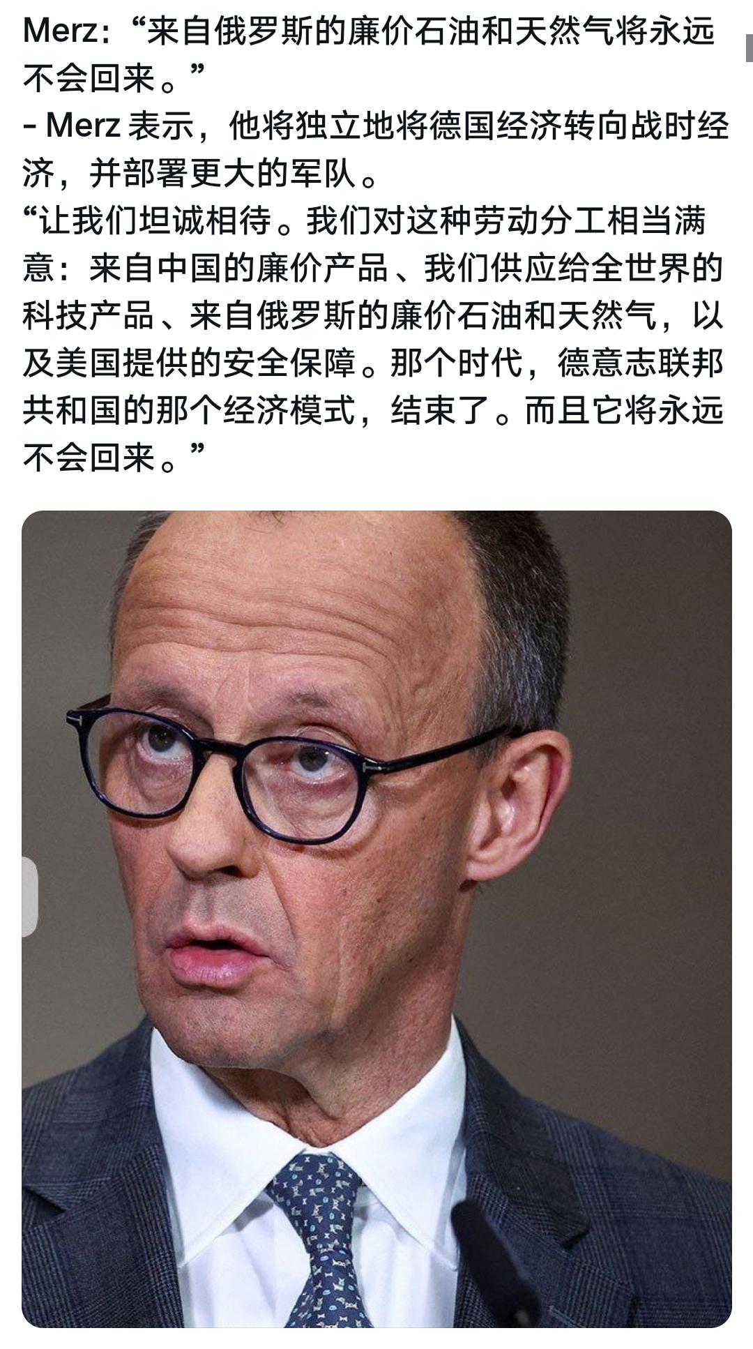 意大利网友怼默茨这条留言，绝了。一句话把默茨这类欧洲建制派那种“自我毁灭式
