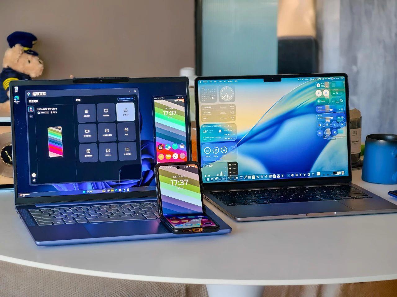 60，轻薄OLED本+跨设备互联，颜值拉满！摩托罗拉全新motobook60是