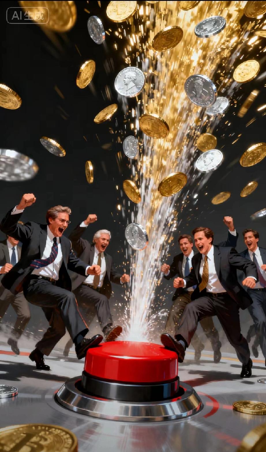 昨天刚刚进入调整的黄金白银，又开始进入暴涨？这是极为不正常的。​尤其是昨晚公布