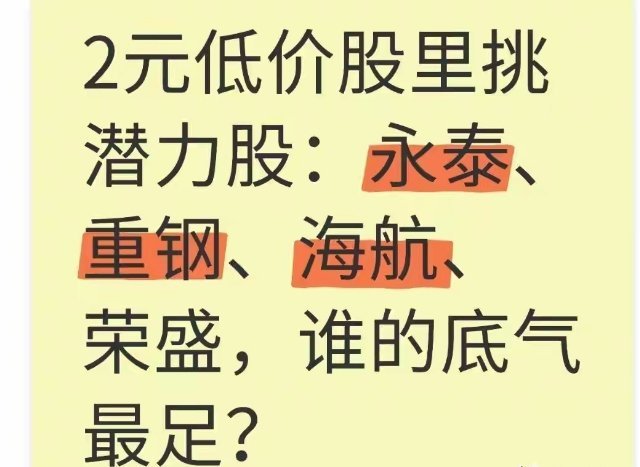 2元低价股PK：4只热门股谁的潜力最能打？2元左右低价股成关注焦点，永泰能源、