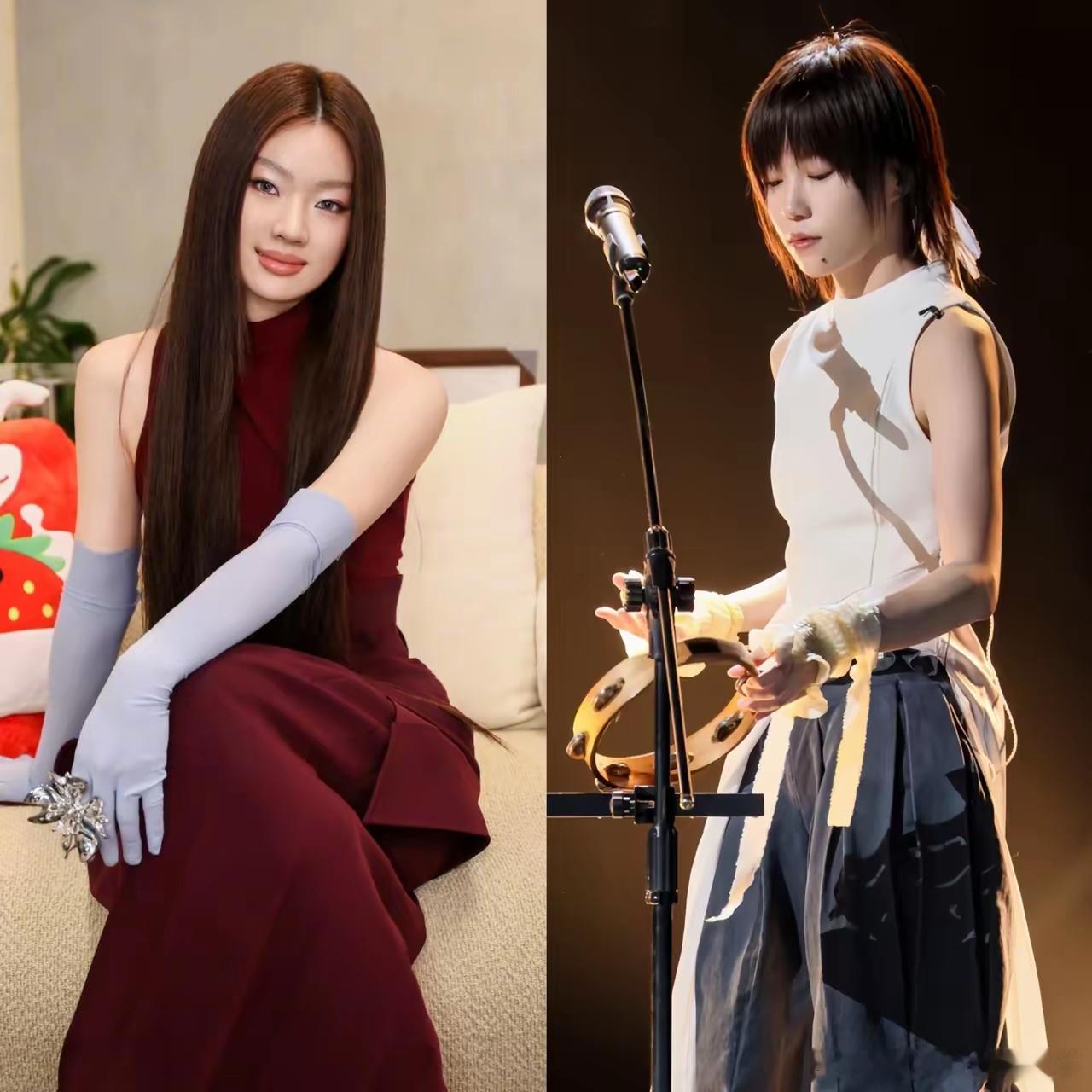 同样是参加《歌手》，同样是新生代个性女歌手，同样被誉为“小王菲”，窦靖童和单依纯