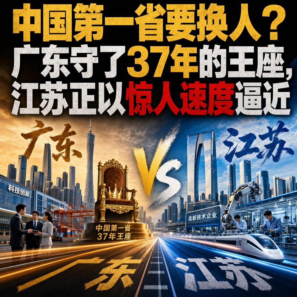 很多人只盯着GDP数字，却没意识到，中国第一省的座次，已经不是"会不会换"的问题