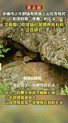 内蒙古赤峰一个大姐，彻底火了。她就上山捡点野杏核，顺手拍了块破石头，结果半个考古