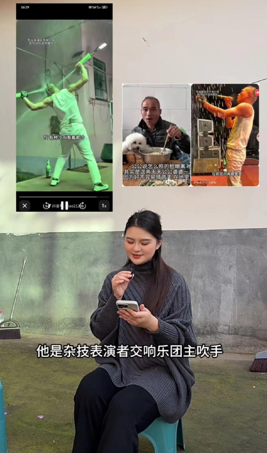 这一家河南人厉害了，儿媳妇是婚礼主持人，能唱能跳，婆婆早上围围裙下面条，晚上小短