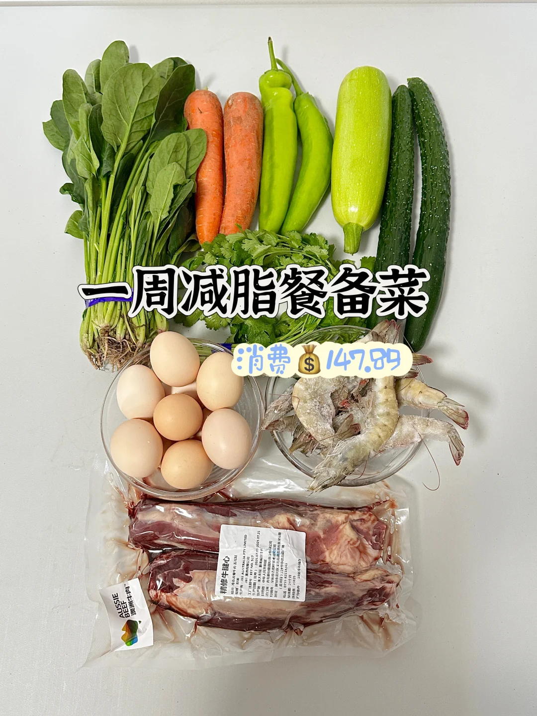 备菜第十七周，消耗💰147.89