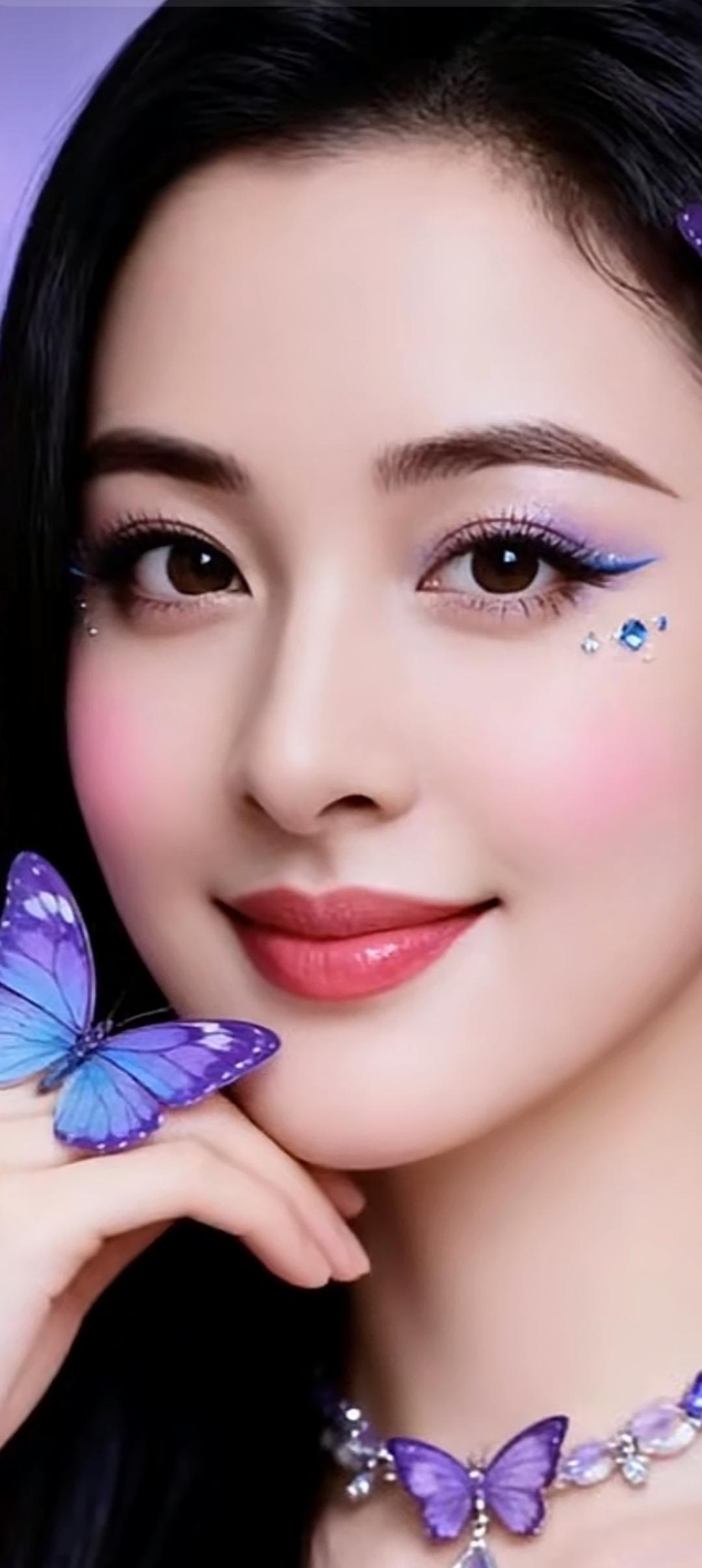 梦幻紫蝴蝶，甜美少女心，仙气十足！🦋💖✨