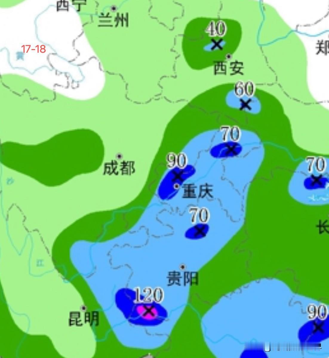 高能预警！暴雨即将袭击重庆主城区及大重庆！6月17日，上午10点到下午3点，重庆
