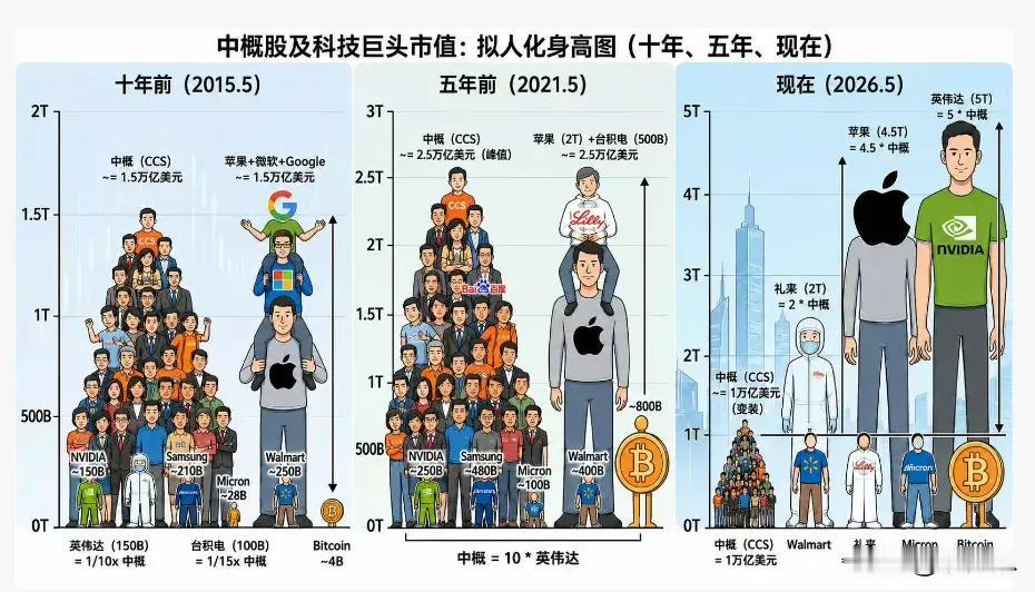 中美科技差距到底有多大？一张市值图戳破认知误区最近一张中美科技公司市值对比