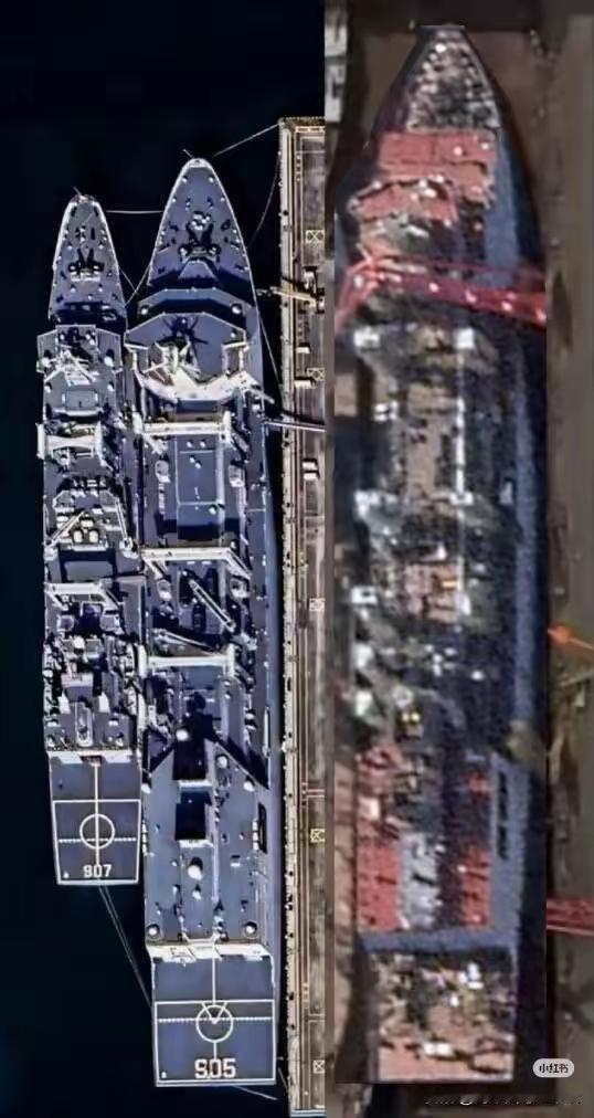 新型补给舰和901型对比，优势太明显了。就拿网传的6万吨级补给舰来说，901型满