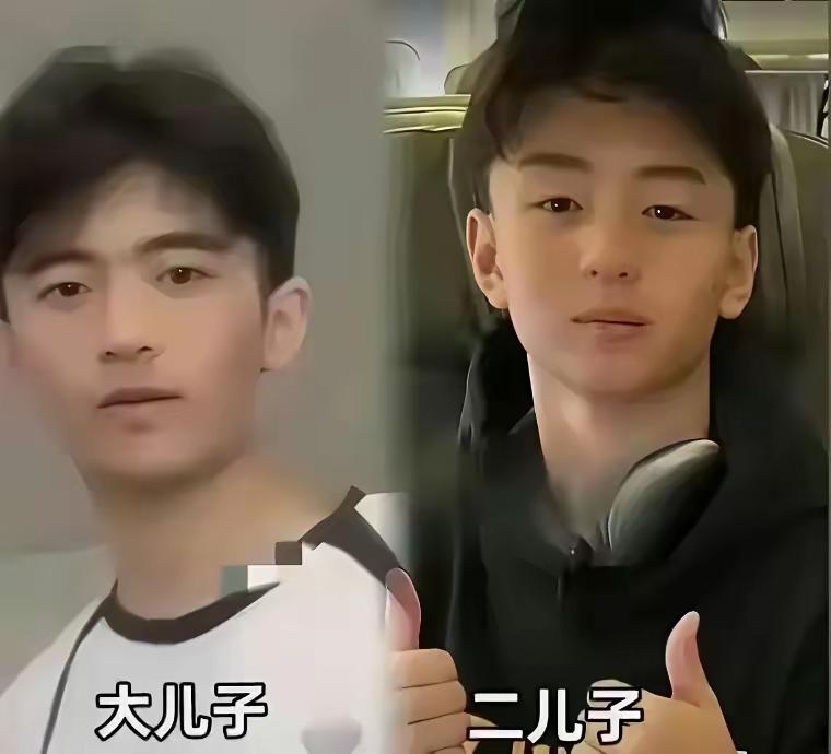 三代人论颜值还得是四哥不过谢霆锋也不赖两个儿子现在还小长相还没有定型估