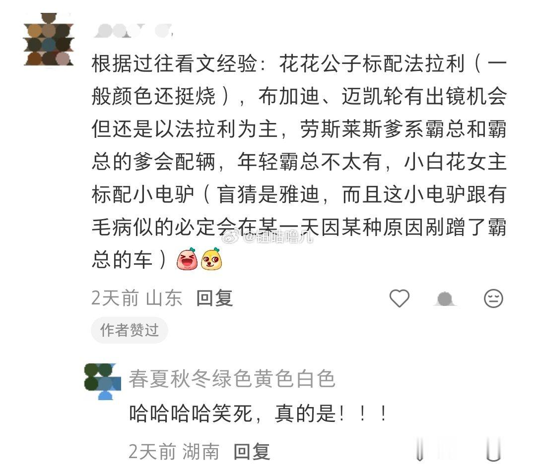 这些车都是小说里的老演员了​