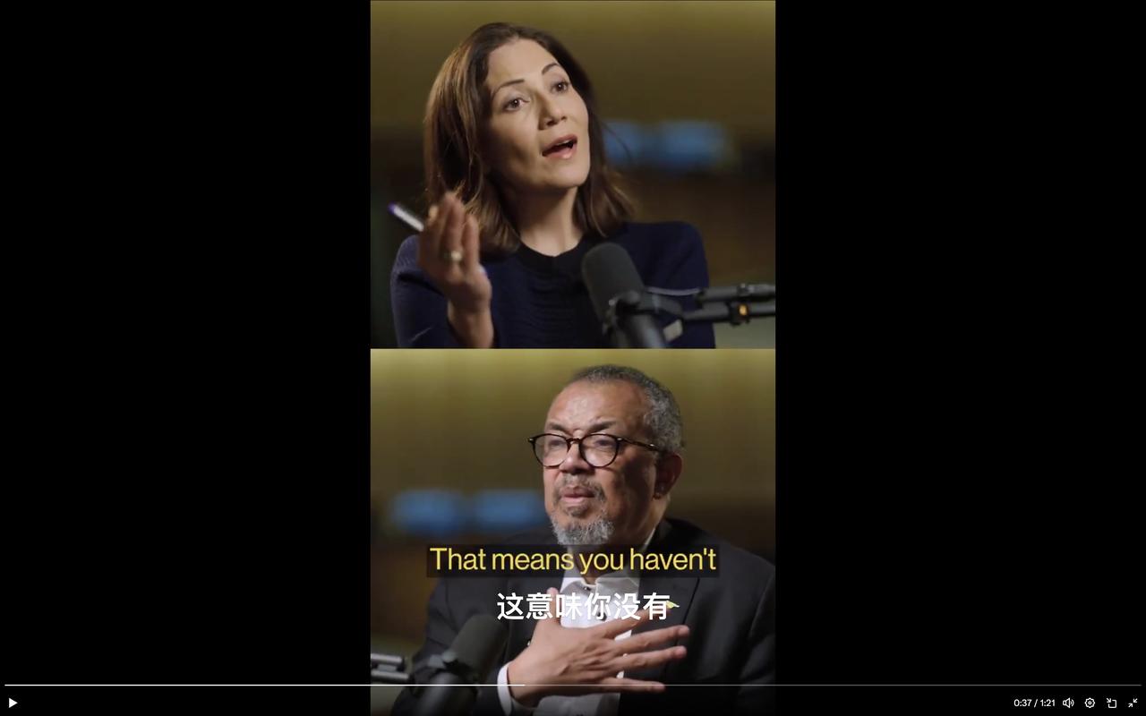 谭德塞变脸彻底不装了！污蔑中方在COVID问题上缺乏透明度，连用2个疑问句质问中