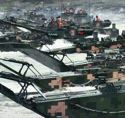 台海连续96小时“净空”，闽南某海域大批两栖装甲下海，现场炮声震天响，要“关门”
