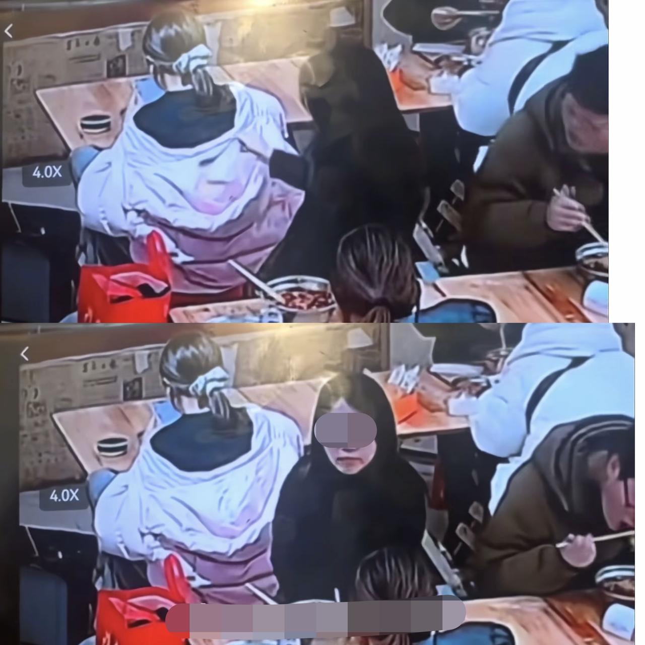 泼螺蛳粉汤的女子已经找到，并且当面对粉衣女子道歉了！但让我想不到的是，原来黑衣女