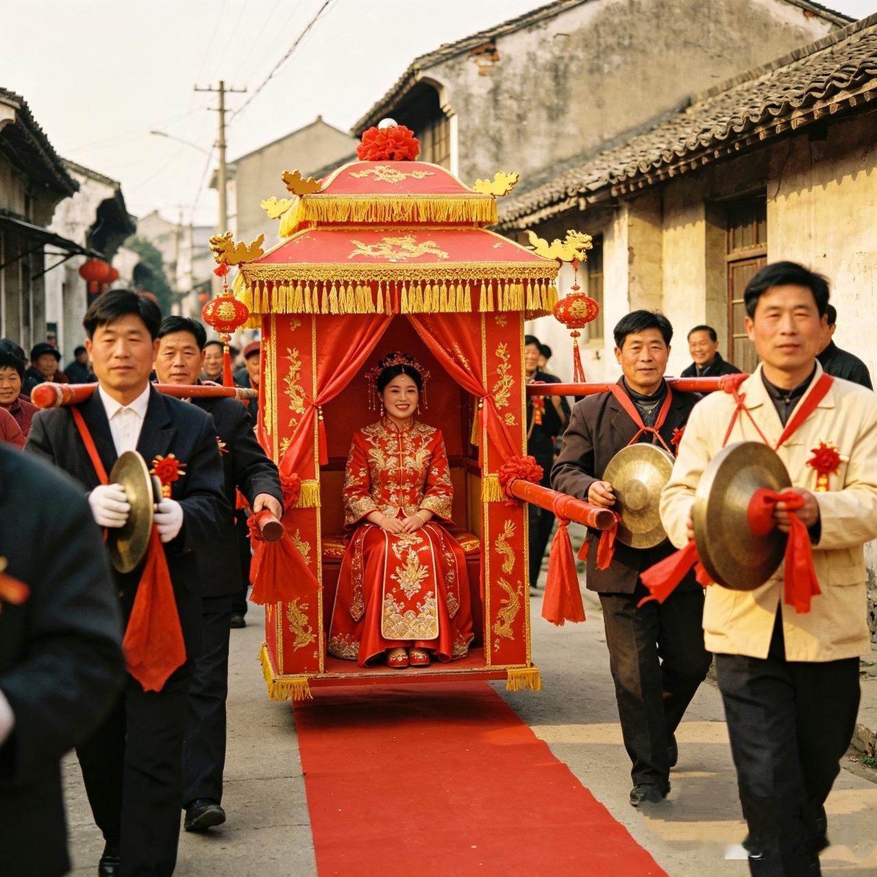 农村娶媳妇交通工具变迁，满满的年代回忆时代不停更迭，农村娶媳妇的代步工具，