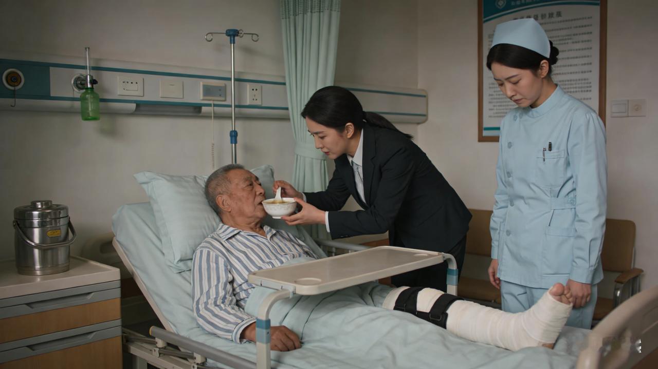 12月27日报道，70岁大爷摔伤住院无人管，被护士当众骂“没人要的累赘”，他突然