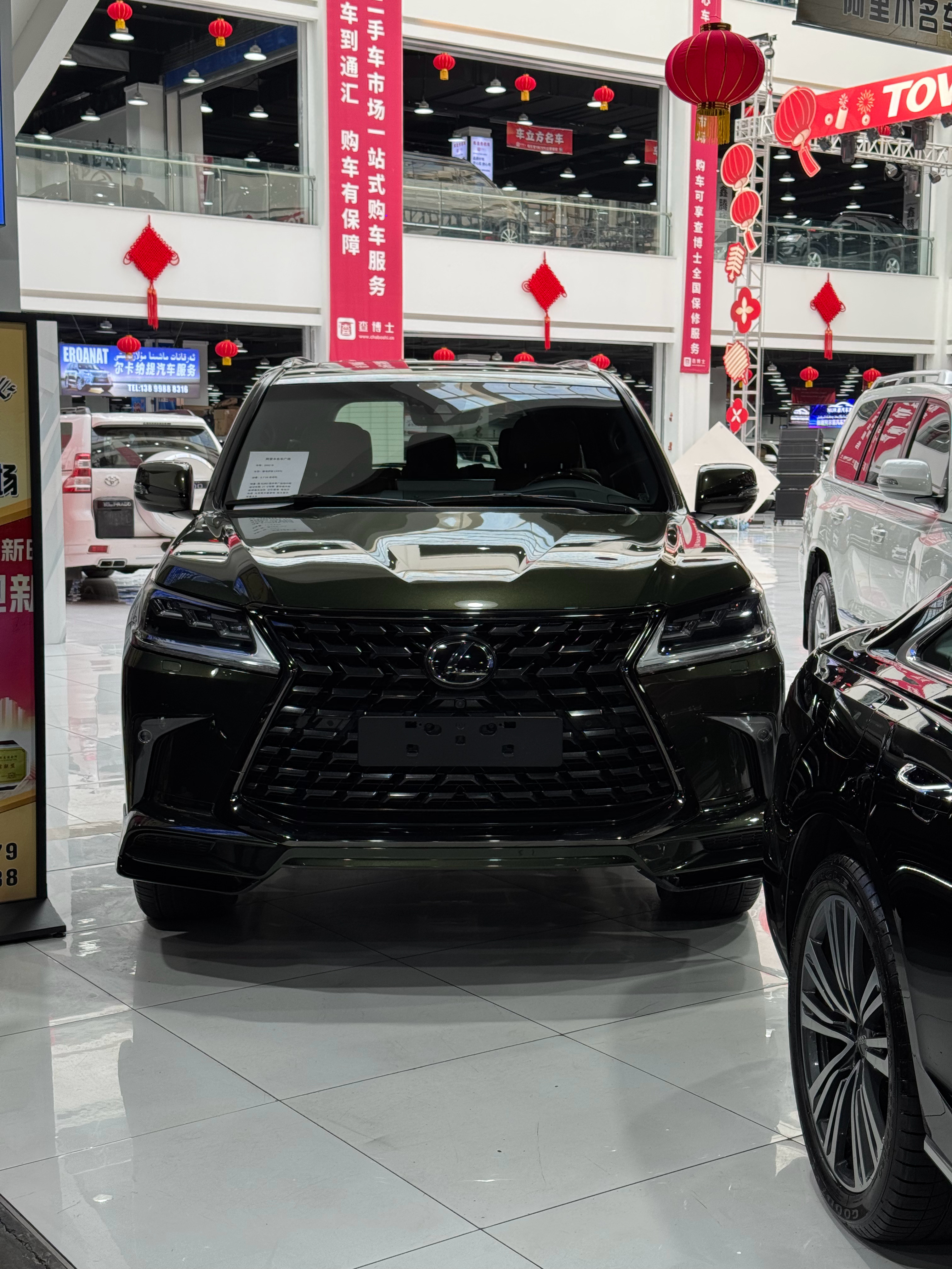 绿色的LX570黑kuro第一次见好顶​​​