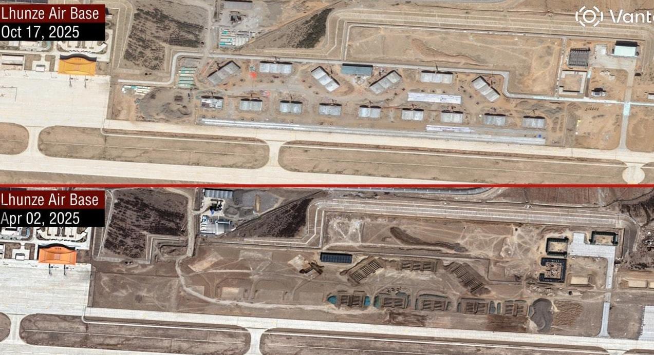 印度军队压力很大,印度公开卫星照片,发现中印实控线附近,我国南隆子机场新修建了3