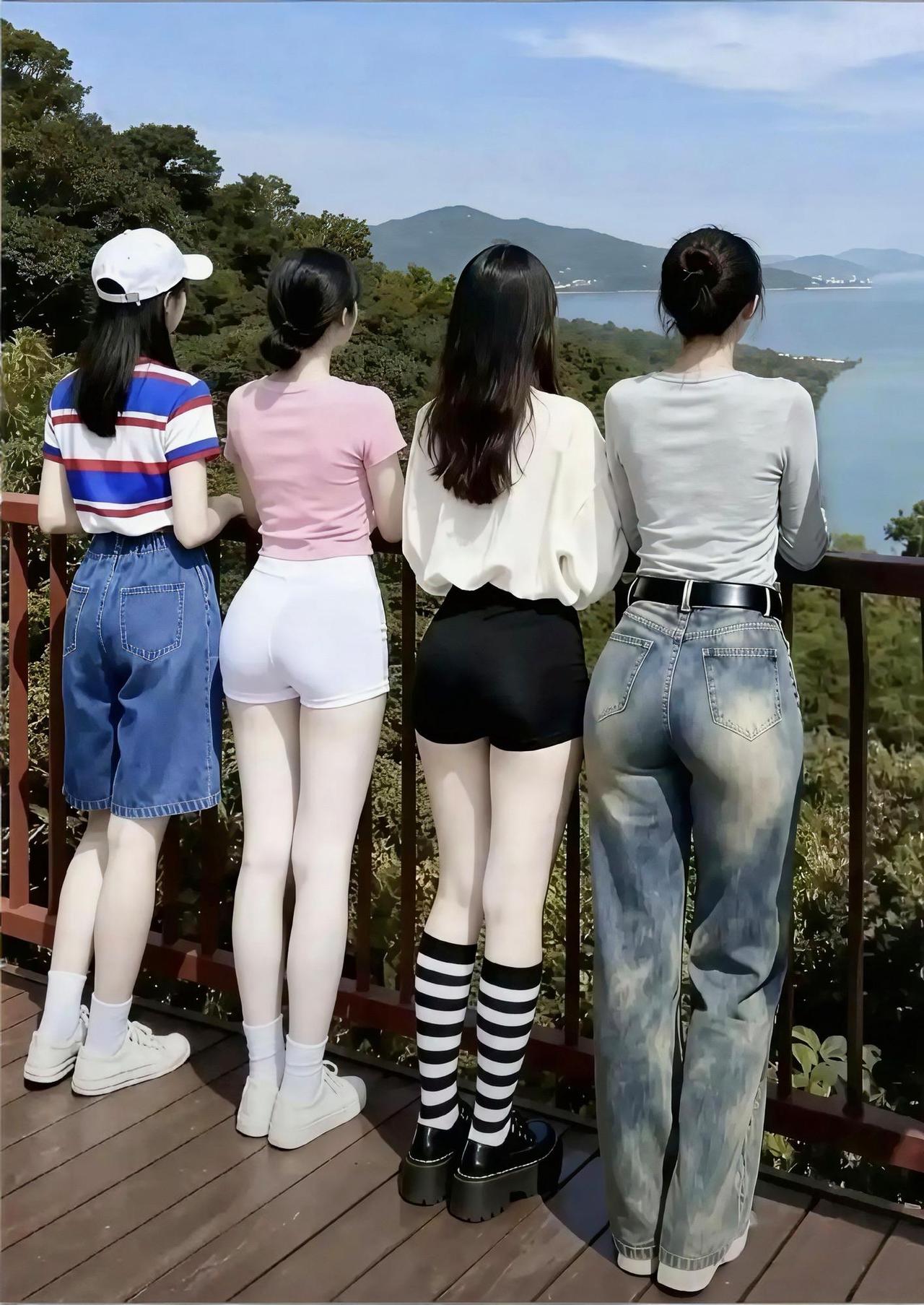 四个小姐妹去玩