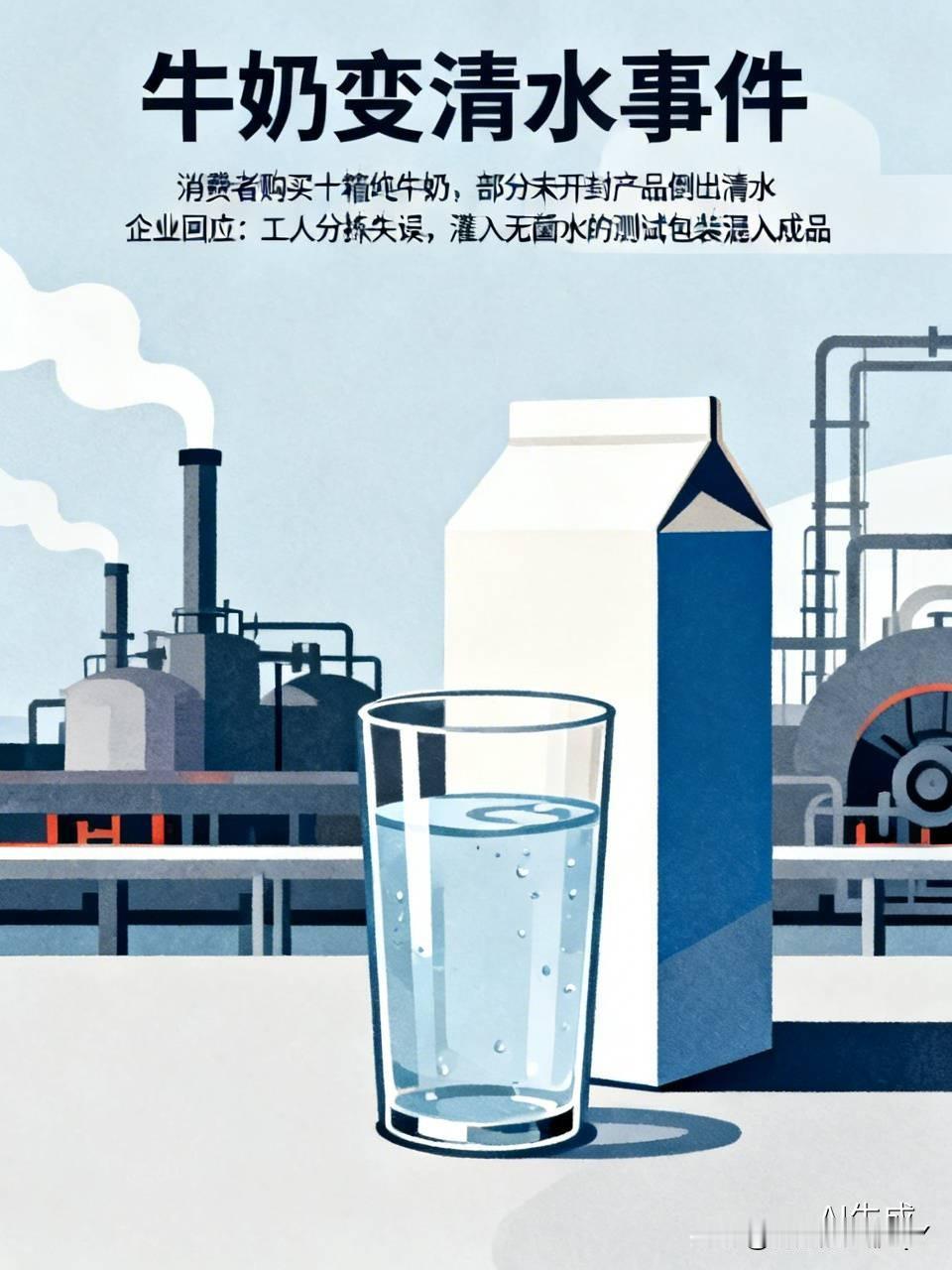 这是牛奶里忘了加奶了吗？据澎湃新闻的报道，江苏一位消费者在一个直播间购买了十箱