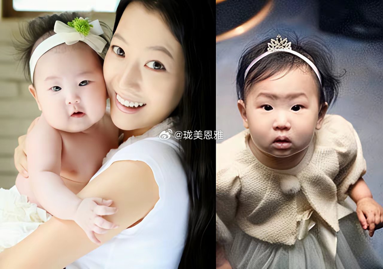 亚洲第一美女金喜善的女儿真的是好好漂亮呀​​​