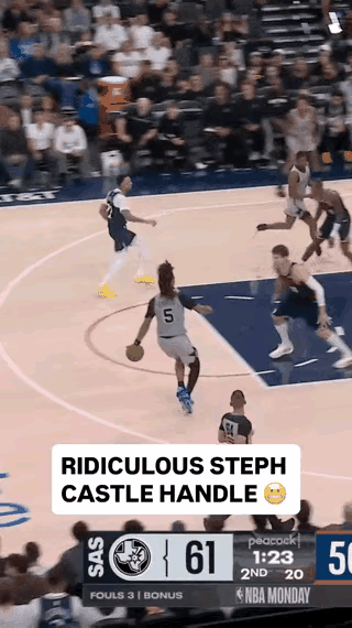 NBA超巨现场教学，这过人技巧真的很华丽，而且很实用。一个简单的背后运球，带动