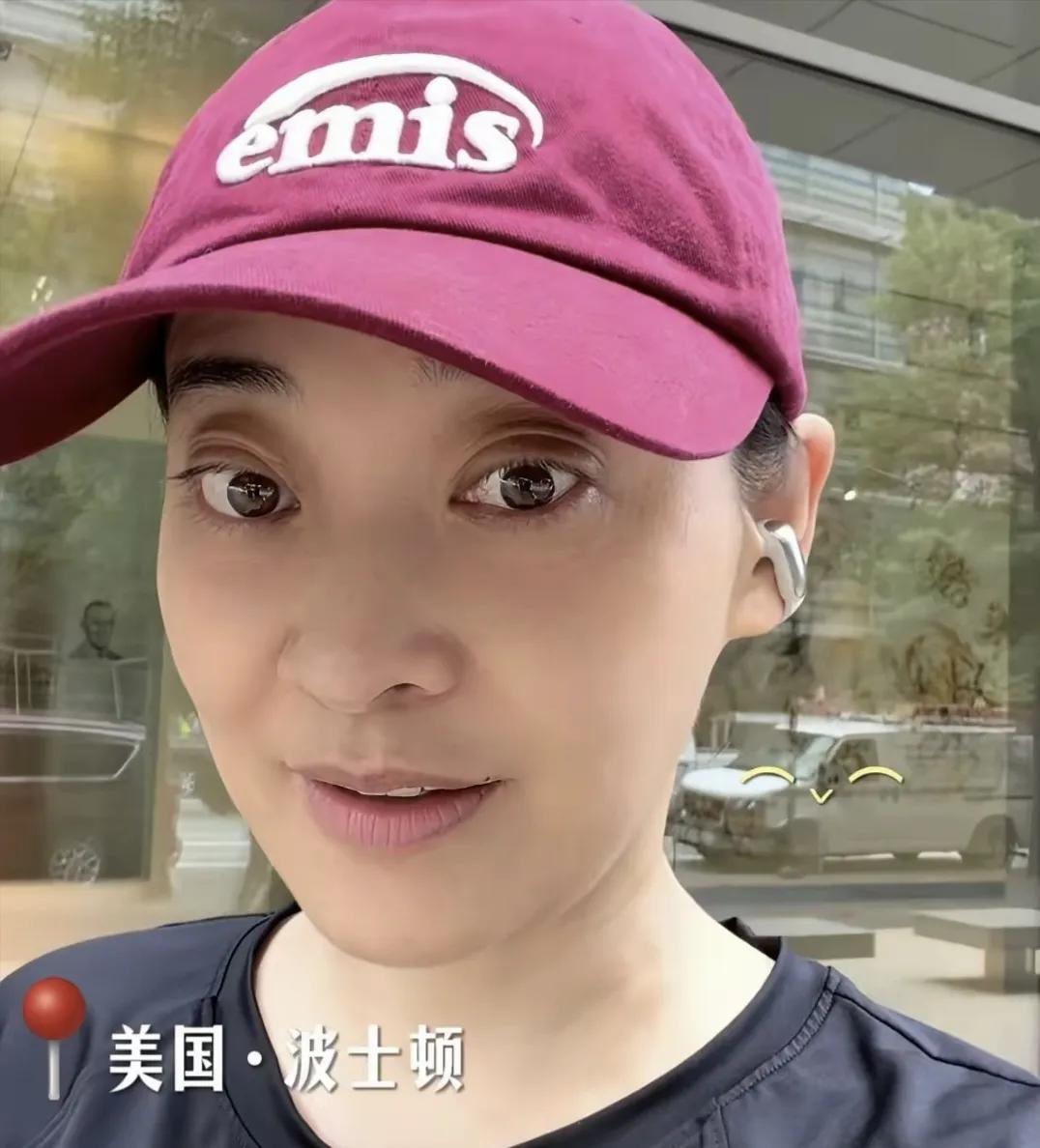 51岁的梅婷状态好，美国波士顿过暑假，晨练挑战慢跑10公里刷到梅婷老公拍的晨练