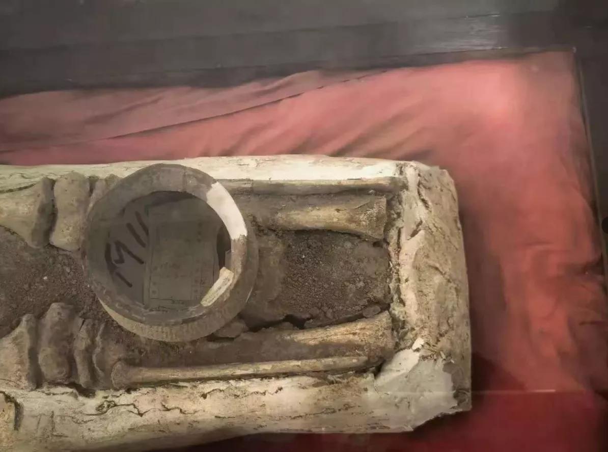 一个商代女奴的墓葬，出土于陕西古周原岐山一带，据说是商王之兄微子启的封地内。墓中