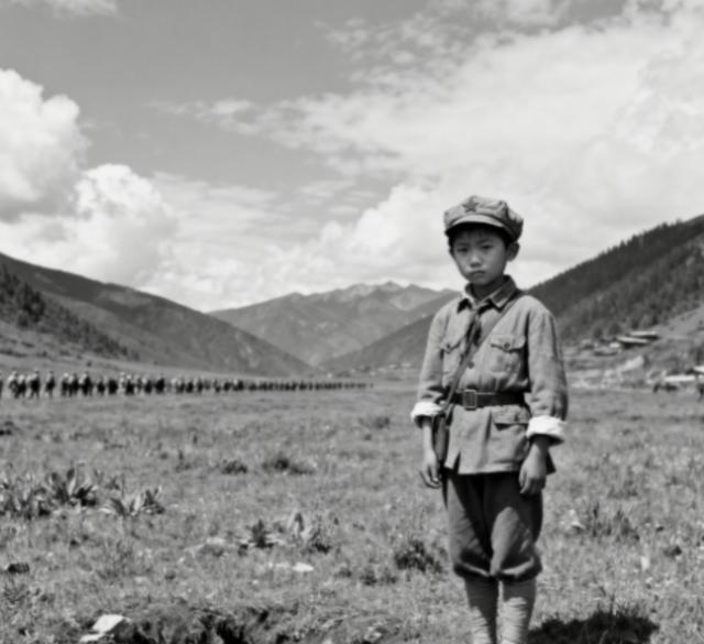 1935年，13岁的小红军在过草地时，突然腹痛不止，碍于女同志，就跑到远处去方便