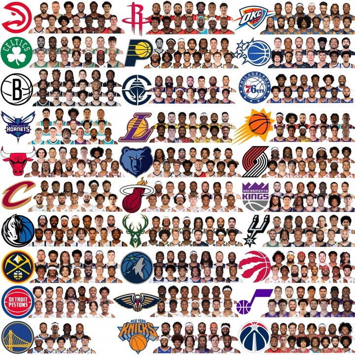 新赛季更看好哪支球队？NBA30队最新完整阵容大图，勇士亮了！我的观赛搭子​​