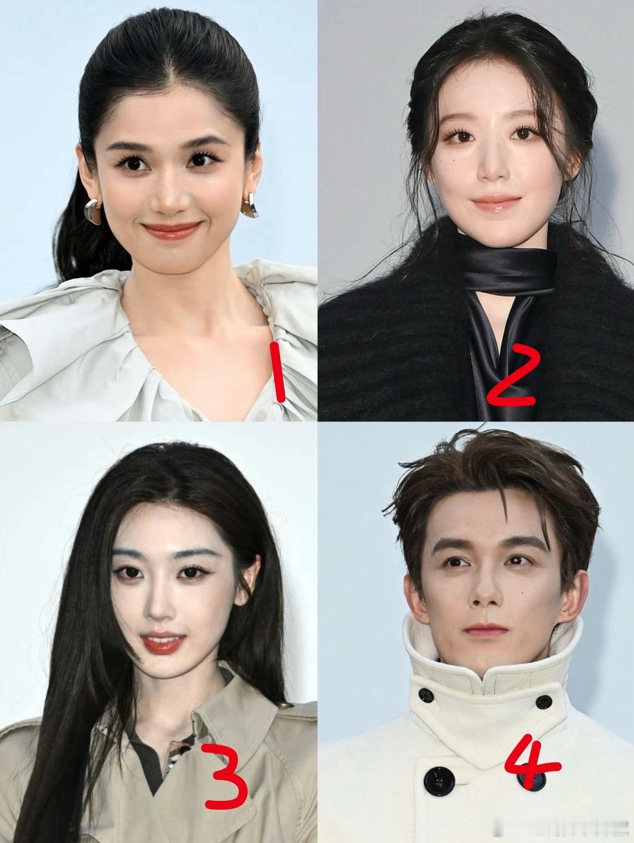 Burberry大秀明星生图，四选一，谁美得最突出？​​​