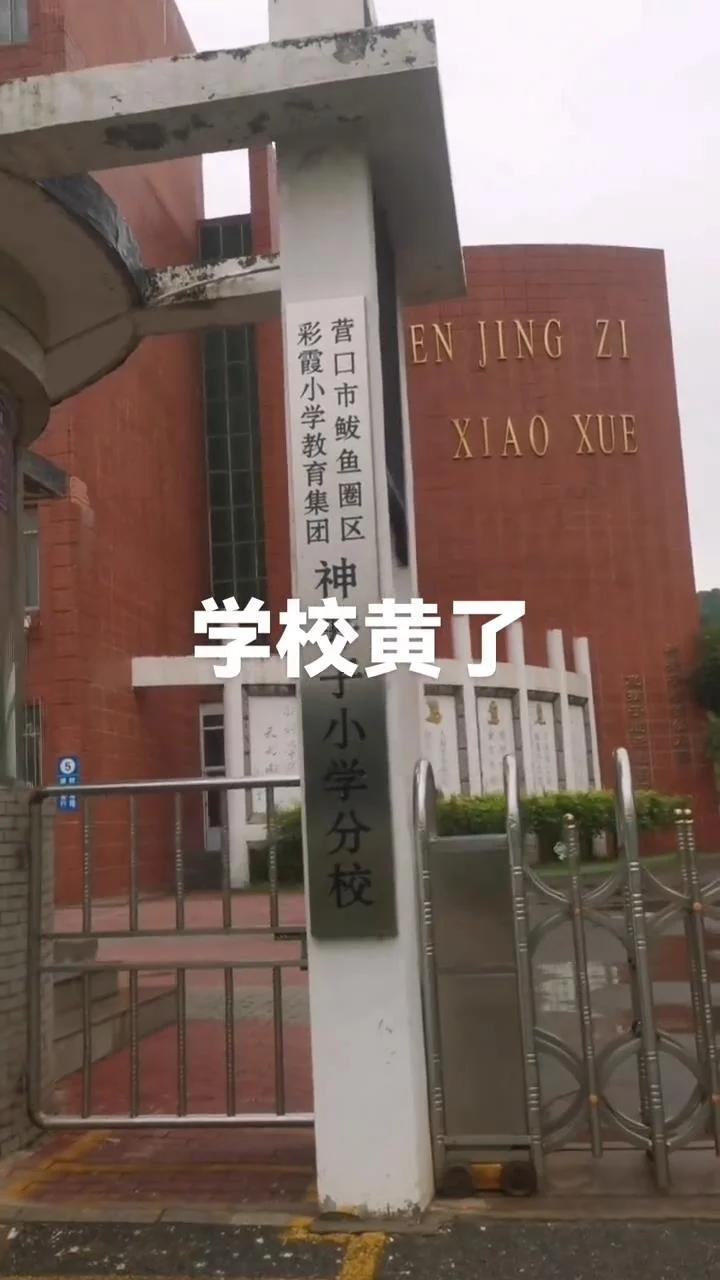 这是辽宁营口鲅鱼圈区的神井子小学，十一黄金周后，学校关门了，全校共100多个学生