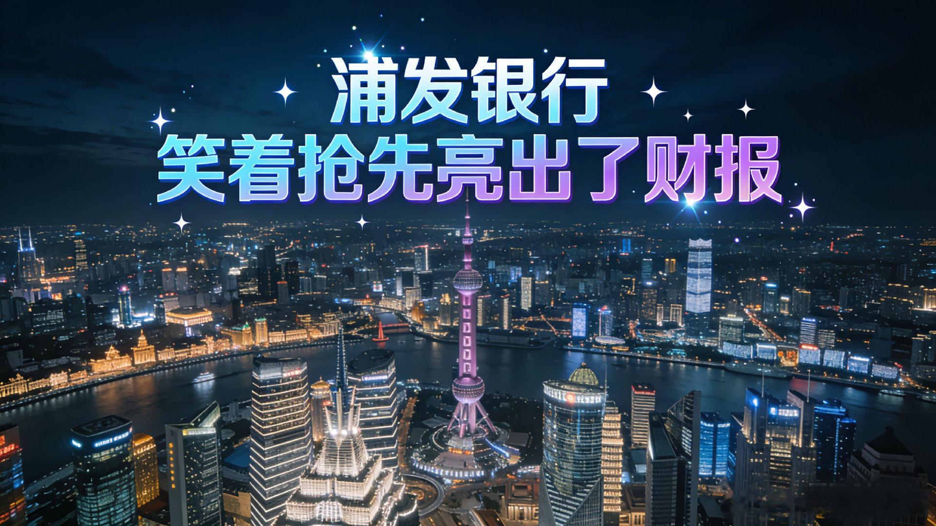 浦发银行笑着抢先亮出了财报