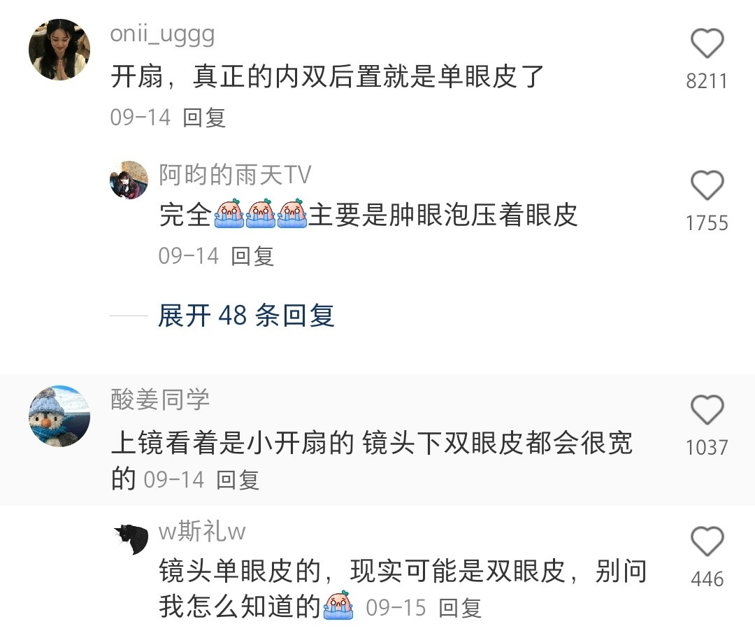 这种淡淡的双眼皮叫什么？​​​