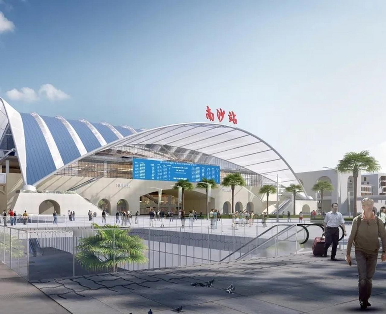 【南沙高铁站近期实施为6台10线】南沙高铁站的建设被受关注，毕竟按照规划来看，南