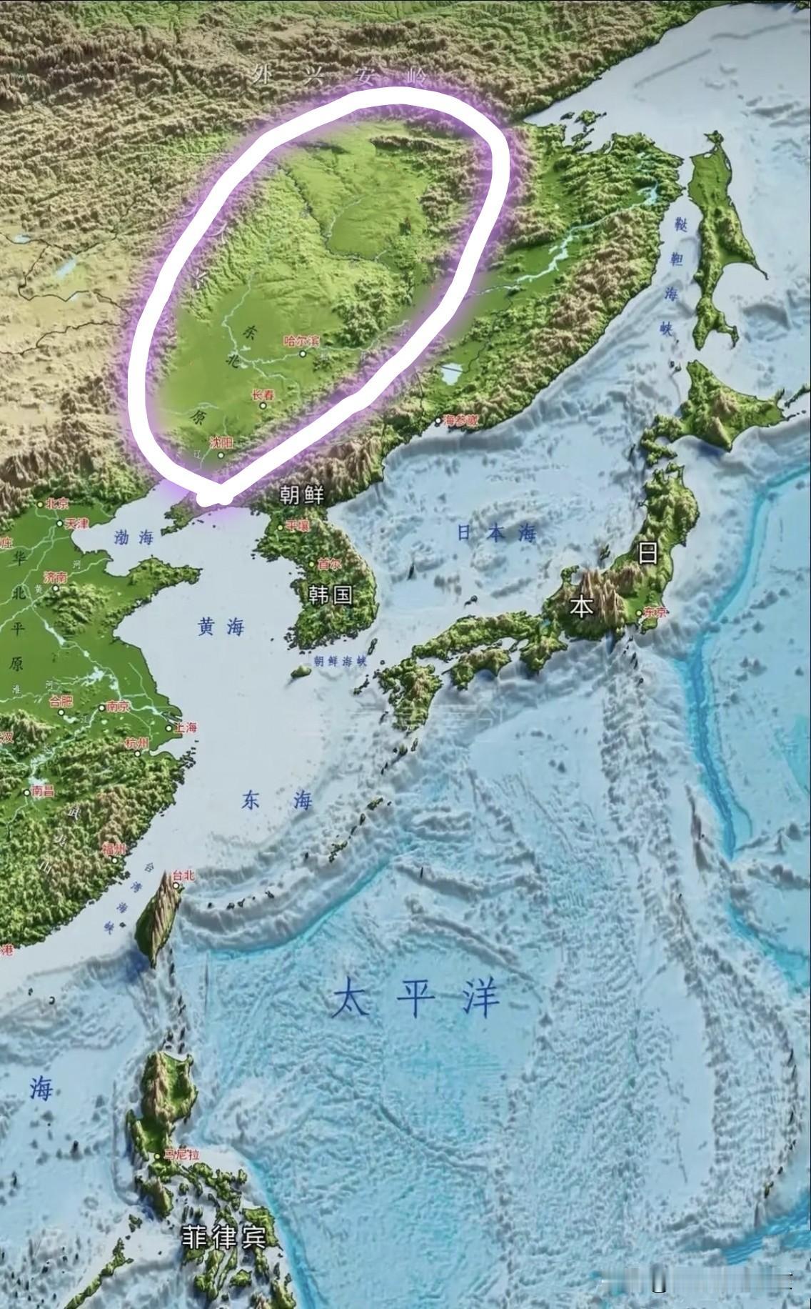 原来～东北才是亚洲天选之地！！俯瞰亚洲东部，才发现东北真的可以称之为亚洲天选之