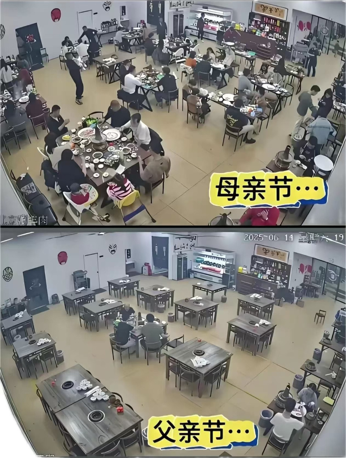 母亲节坐茶楼父亲节坐树头
