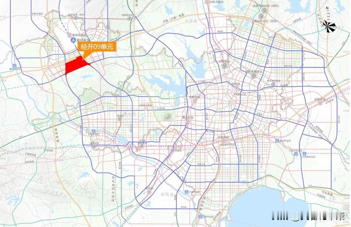 合肥城市，快速路规划。城市快速路可以有效解决城市内长距离通行的问题，无红绿灯的
