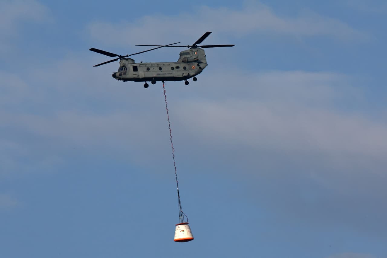 印度空间研究组织(ISRO)成功完成首次综合空投测试(IADT-01)，此次测试