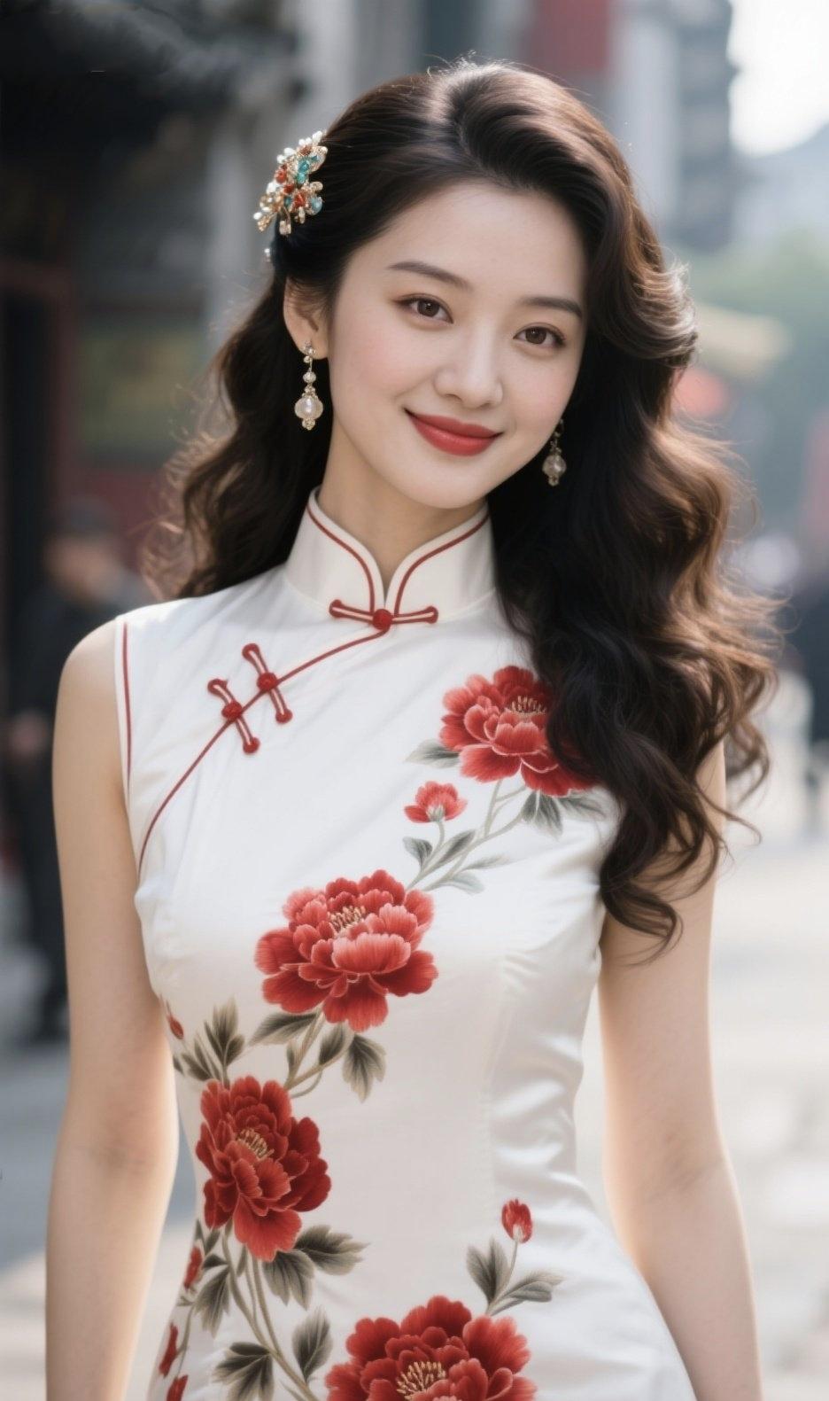 《时光不老，旗袍不散》一针一线，缝进岁月清欢一领一襟，揽尽人间温婉青花