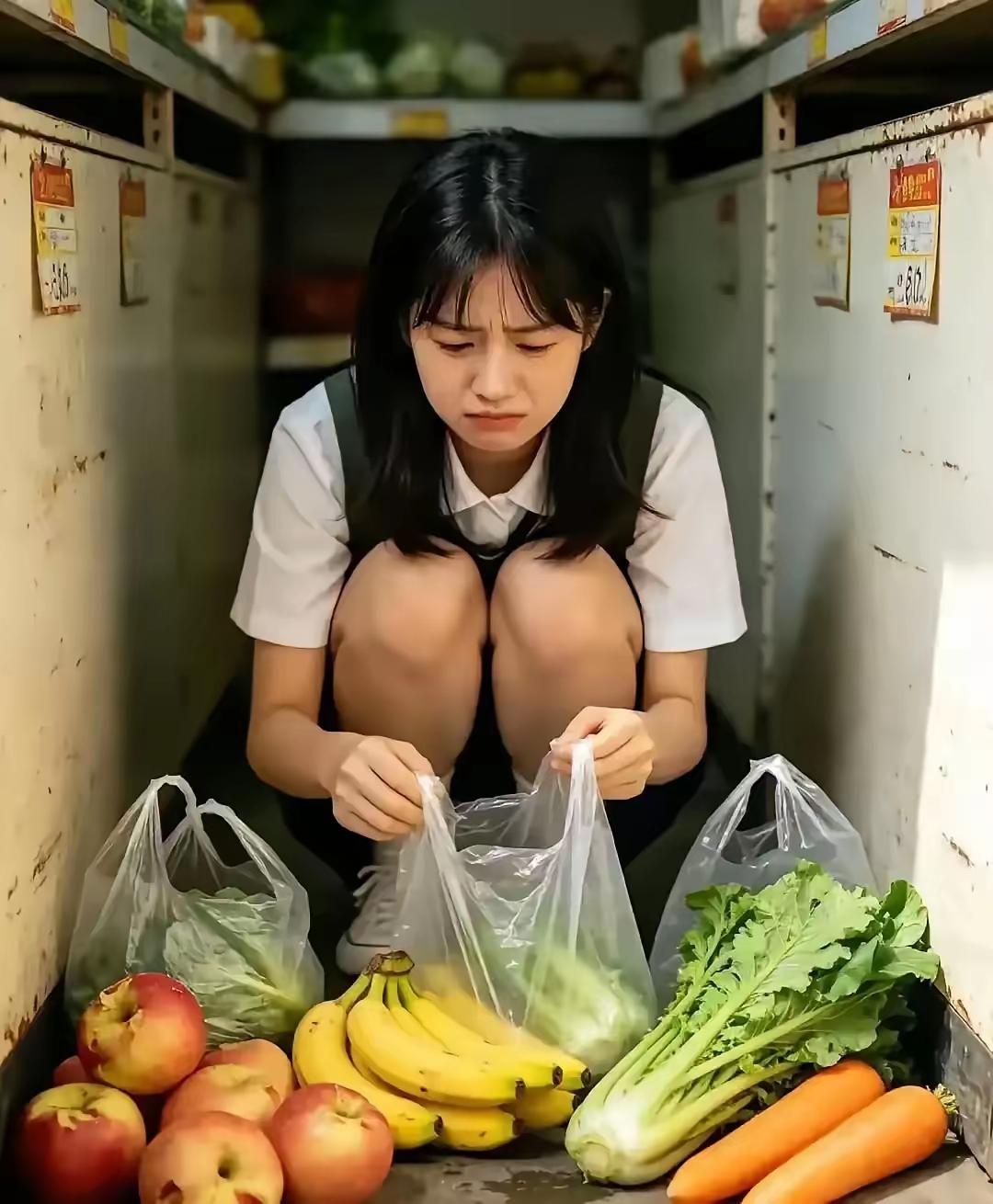 陕西，女大学生去超市打暑期工，做了6天，店长却发现，女生竟然在空储物间的角落，把