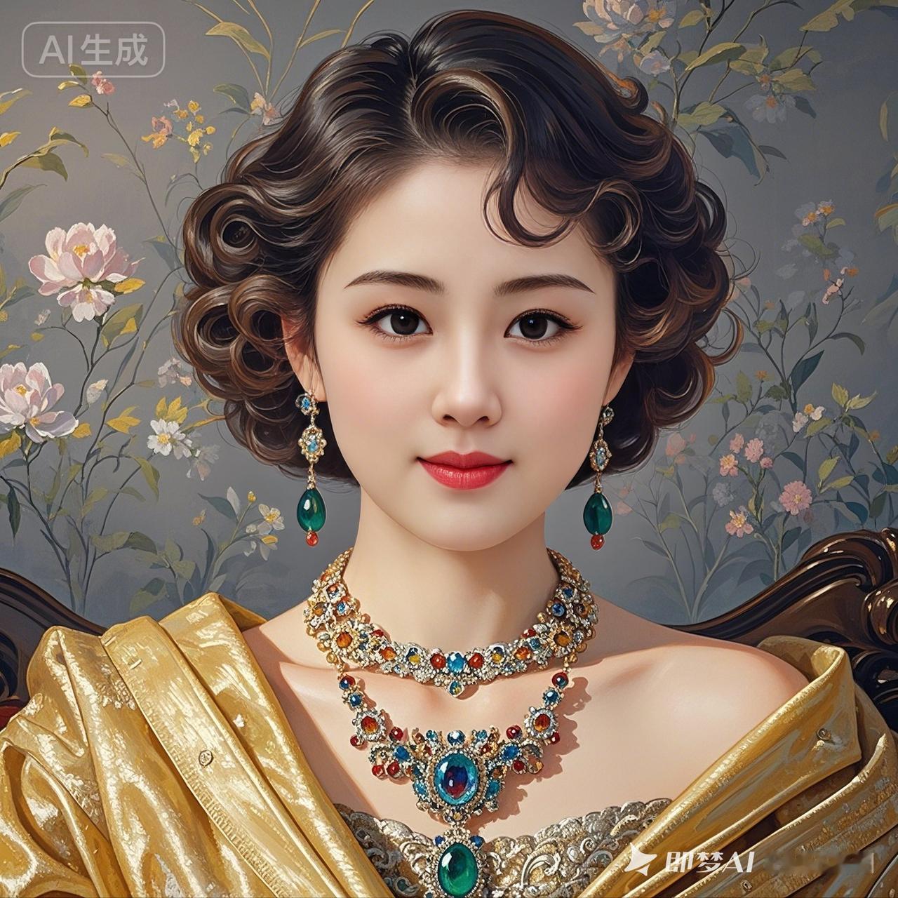 复古宫廷风，华丽珠宝配饰，惊艳的东方美人！