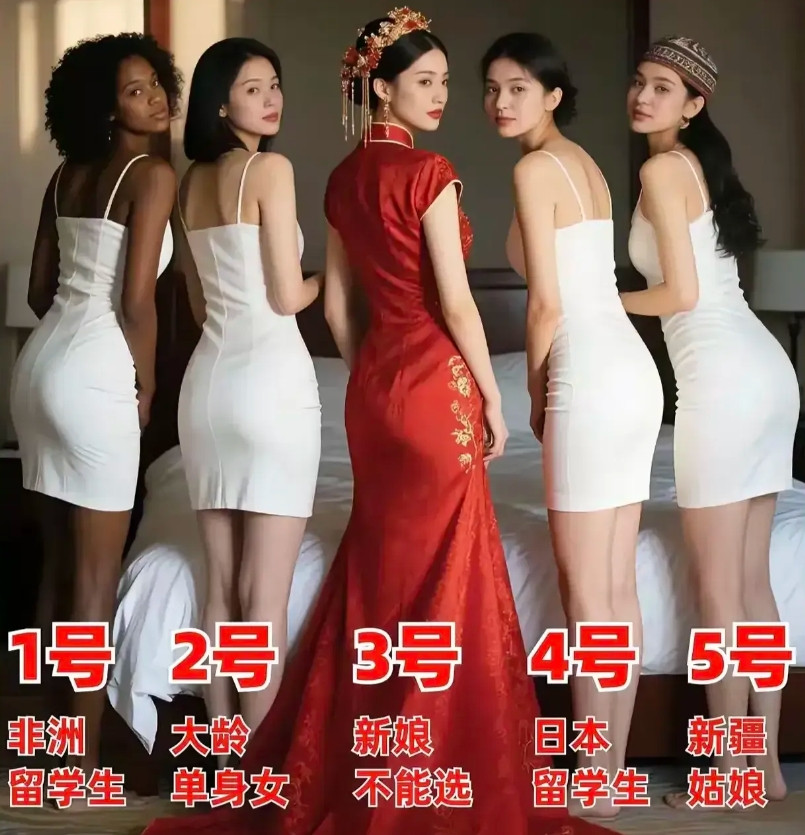 除了新娘子不能选，别的任选一个，选谁？