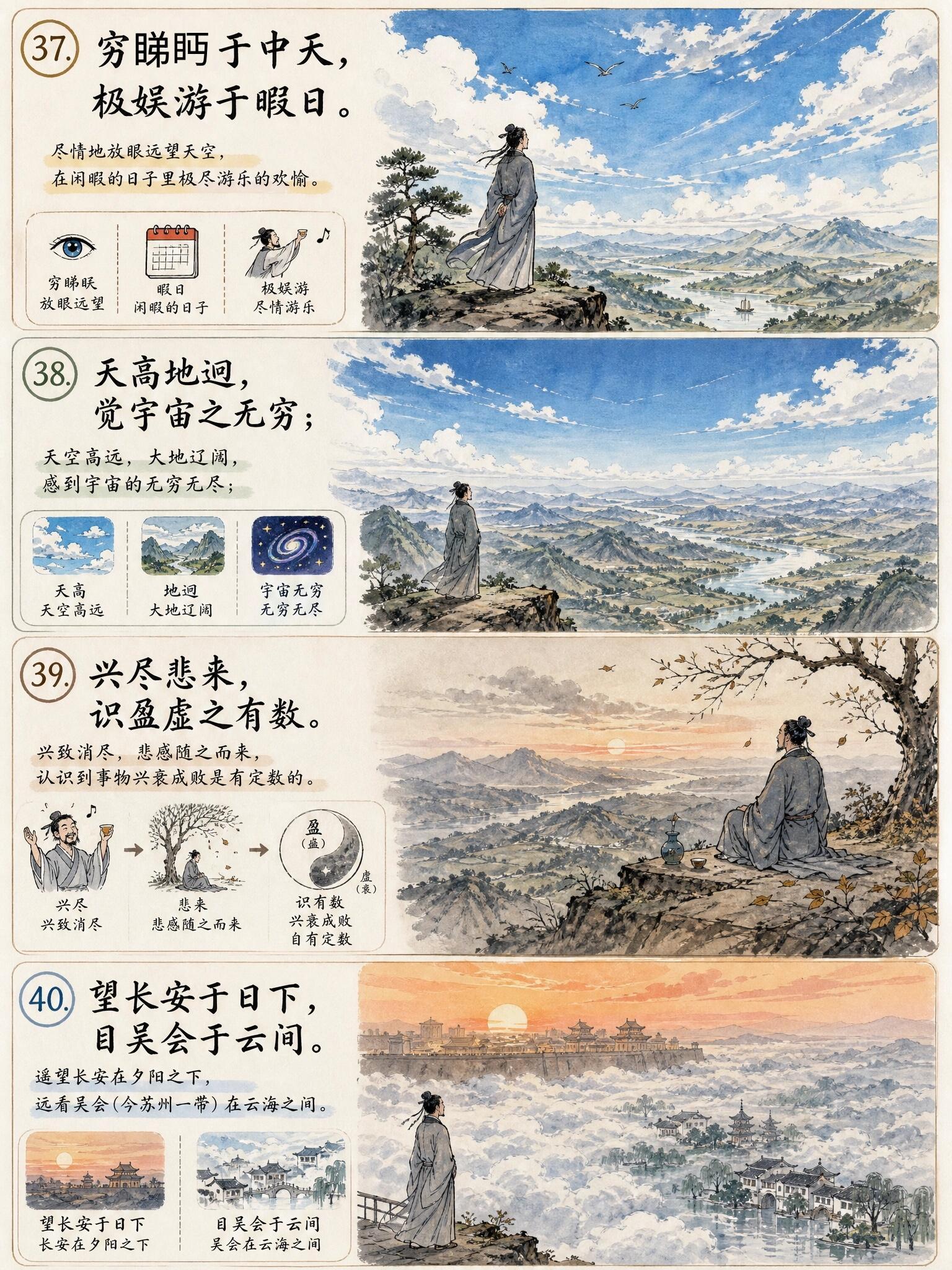 《滕王阁序》这么背是不是就好理解了